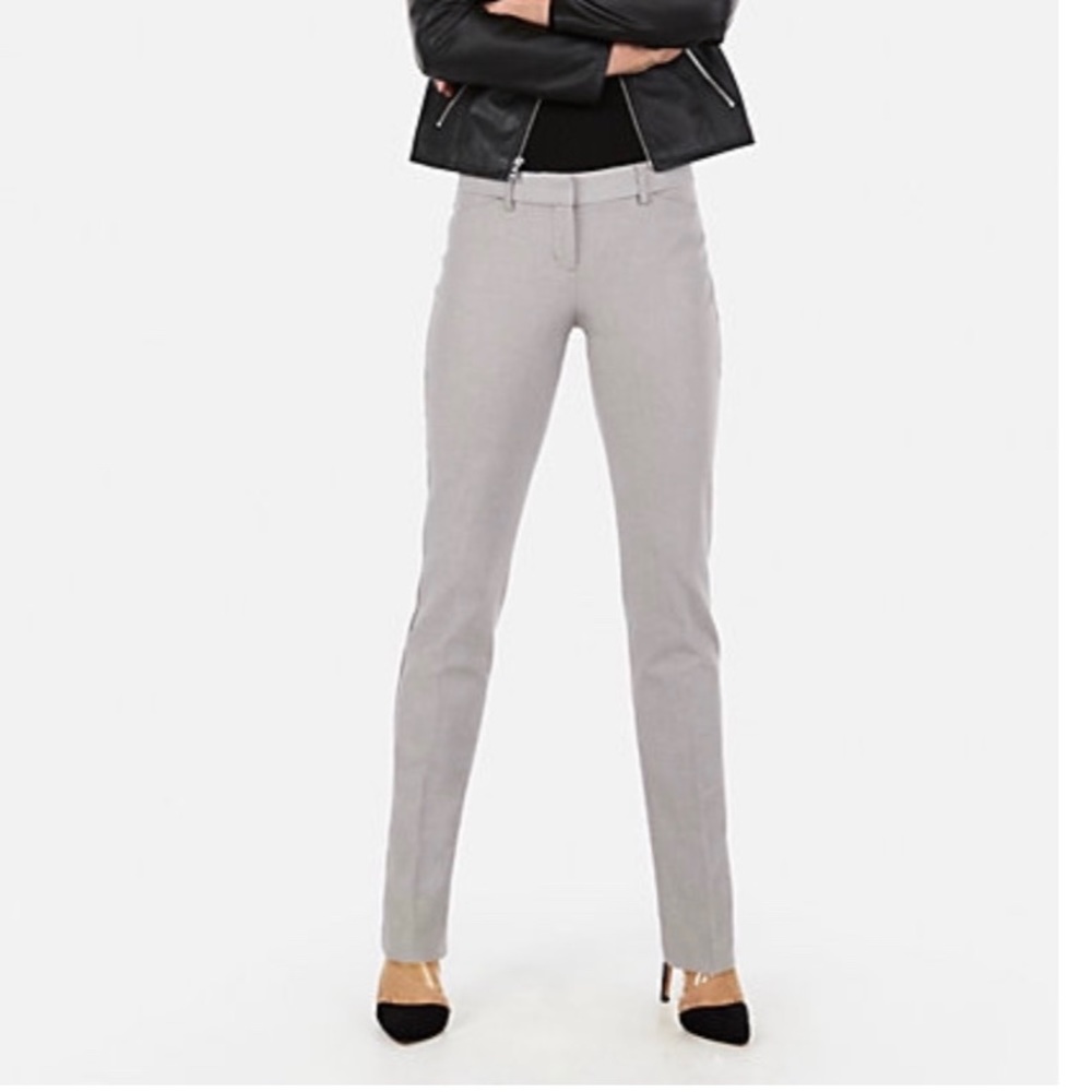 Express Barely Boot Editor Pant - Muted Stone Gray